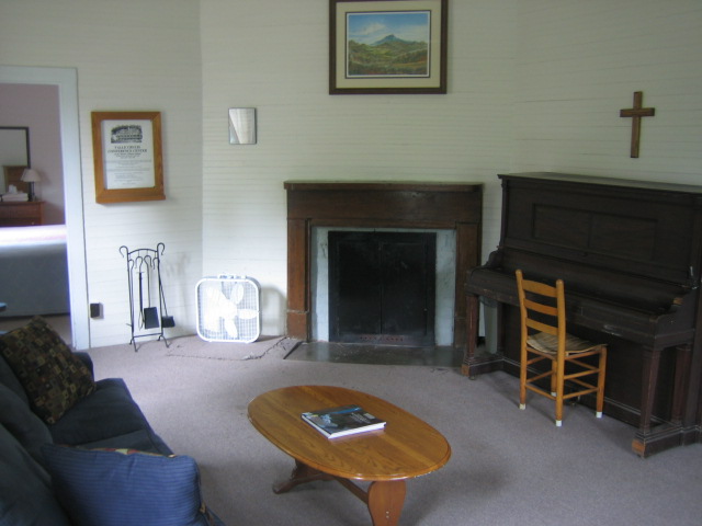 Mission House fireplace