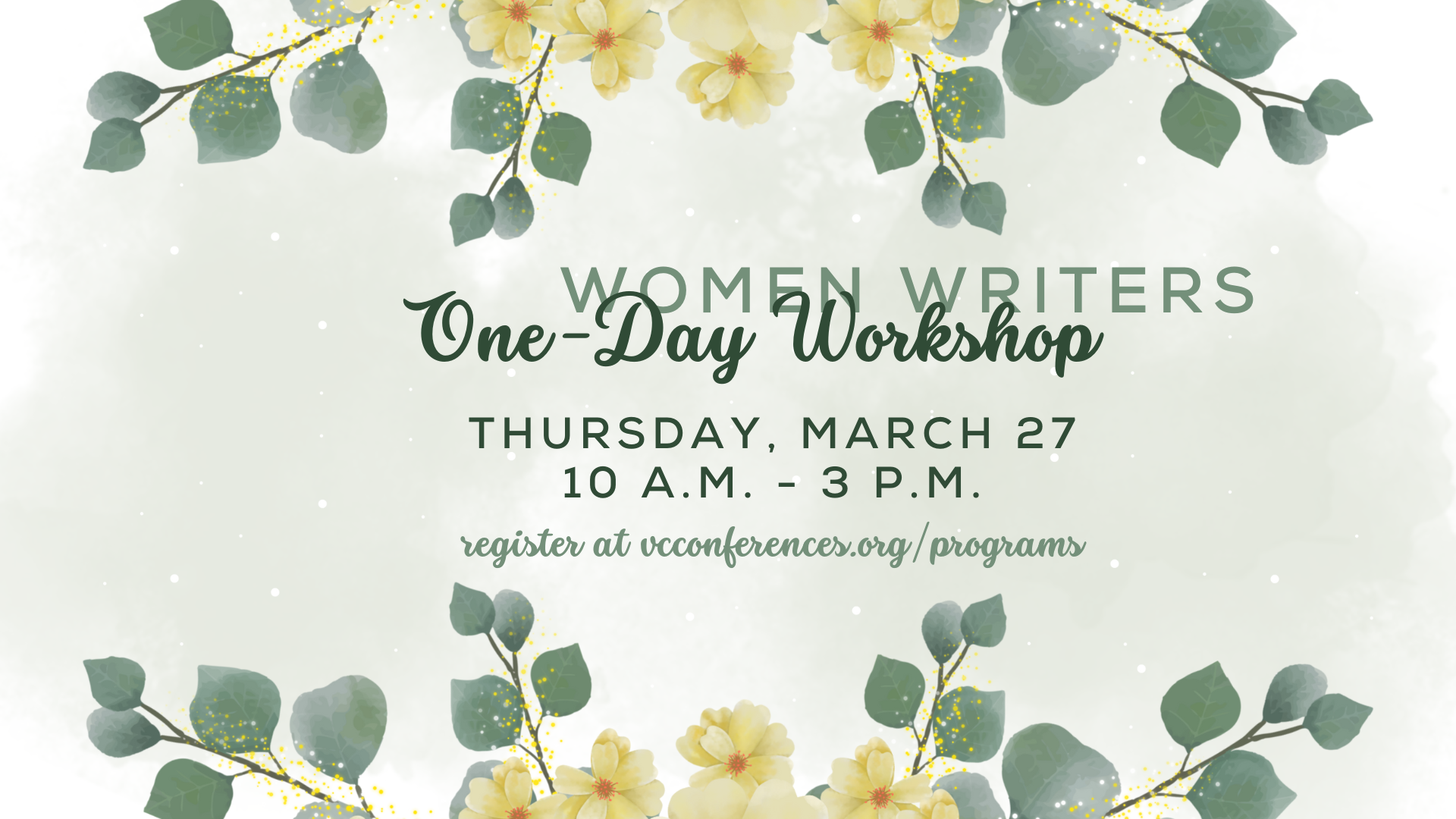 Women Writers 1-Day March Info